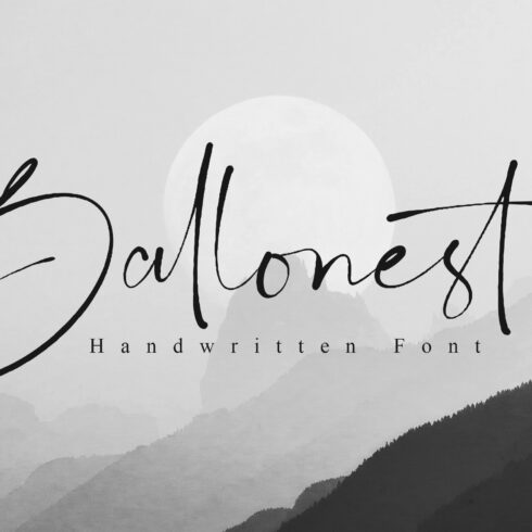 Ballonest | Handwritten Font cover image.