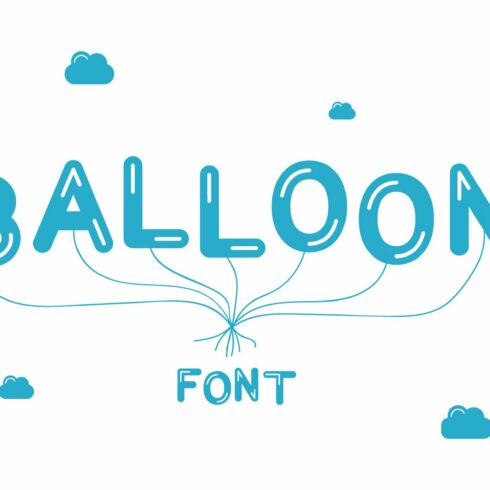 Vector Font. Balloon cover image.