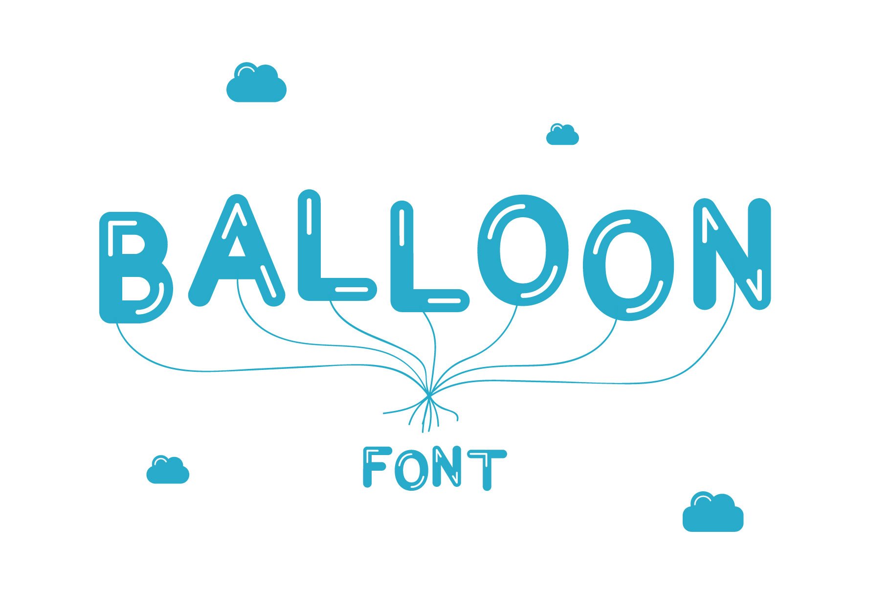 Vector Font. Balloon cover image.