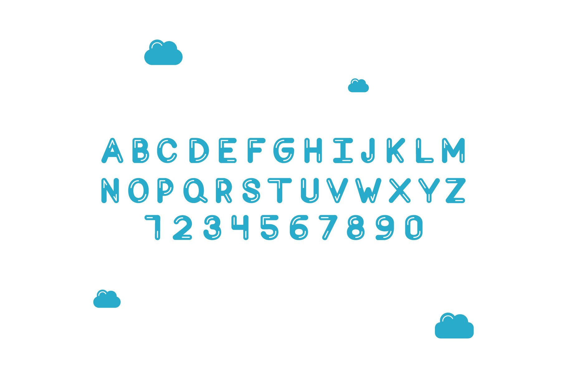 Vector Font. Balloon preview image.