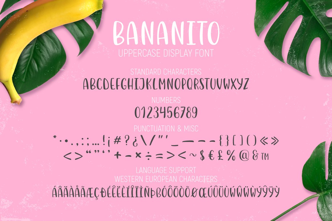 bananito display font 141