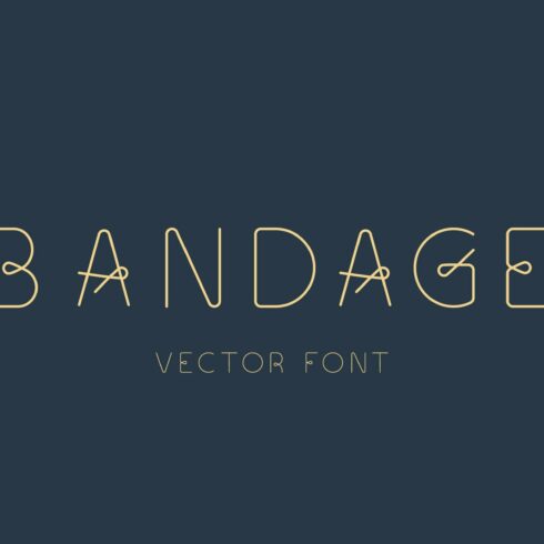 Vector Font. Bandage cover image.