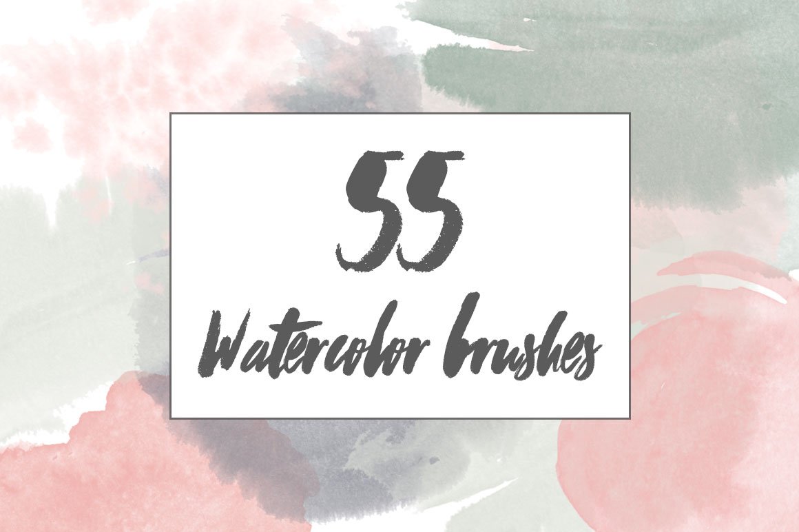 55 Watercolor Brushescover image.