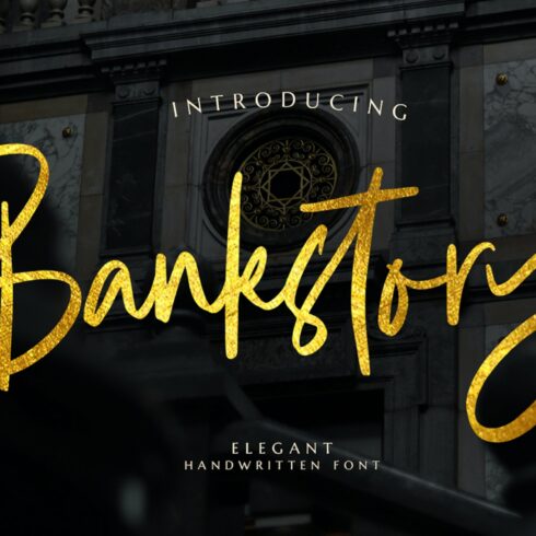 Bankstory - Handwritten Font cover image.