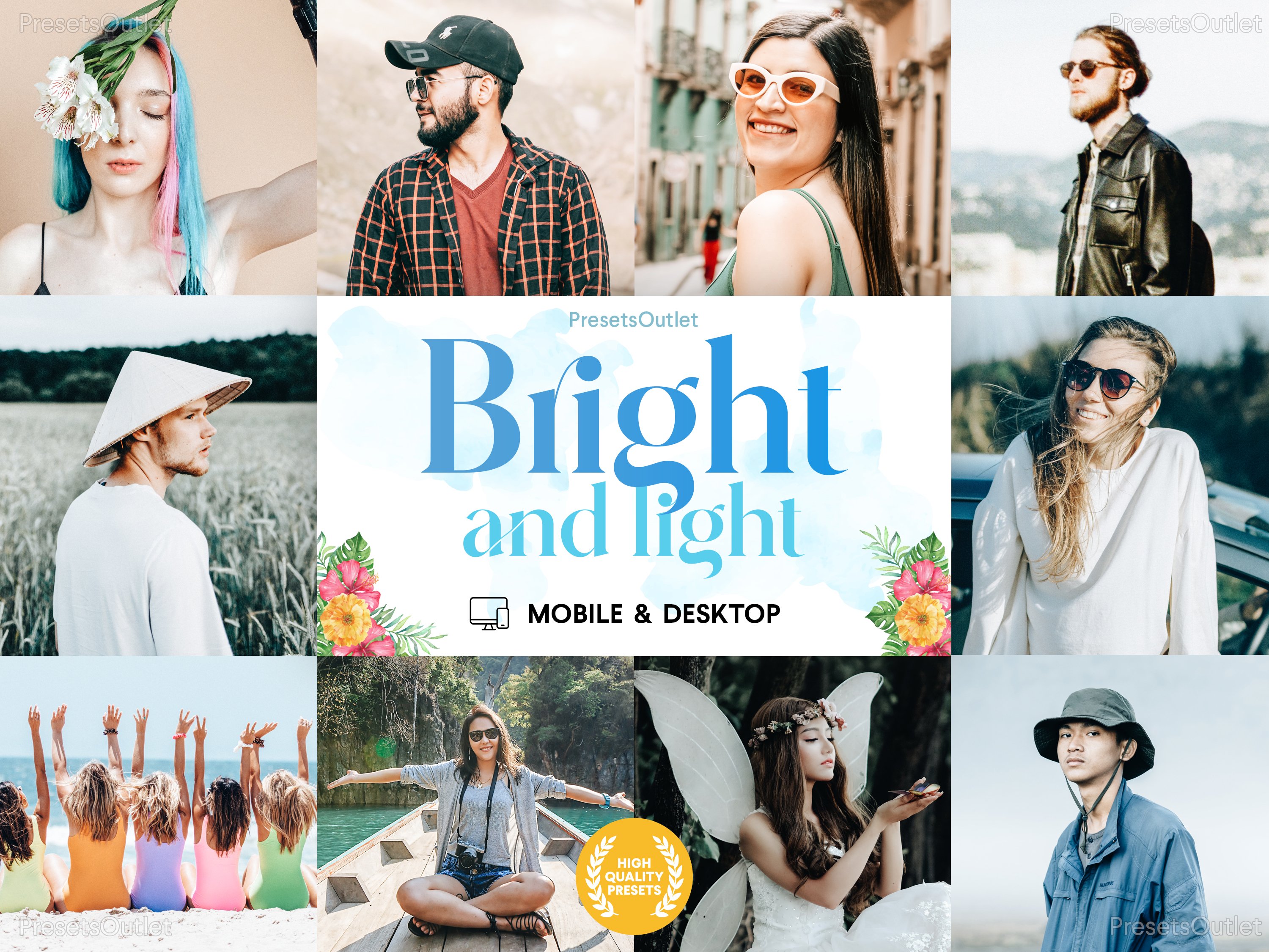 6 Bright Lightroom Presetscover image.