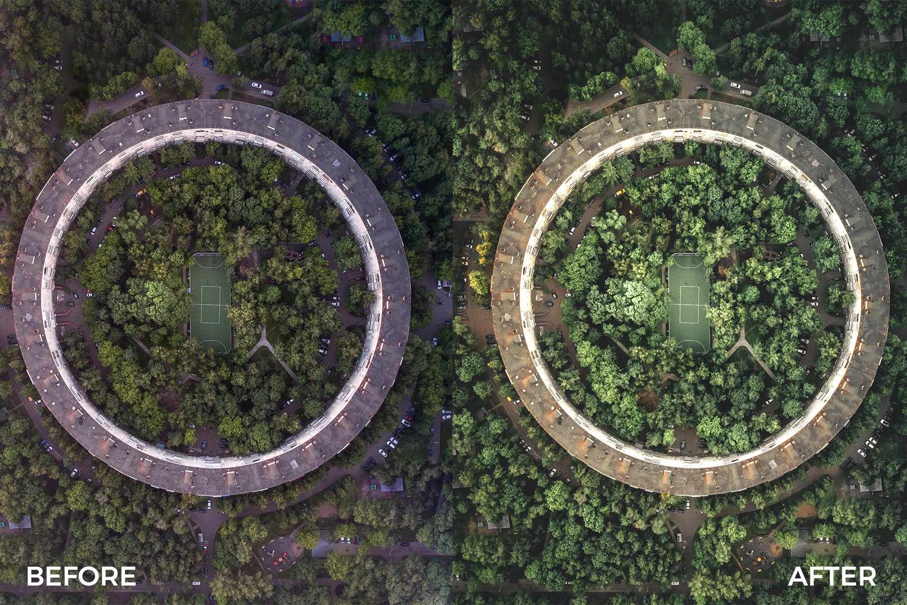 banner drone preset before after moscow 798