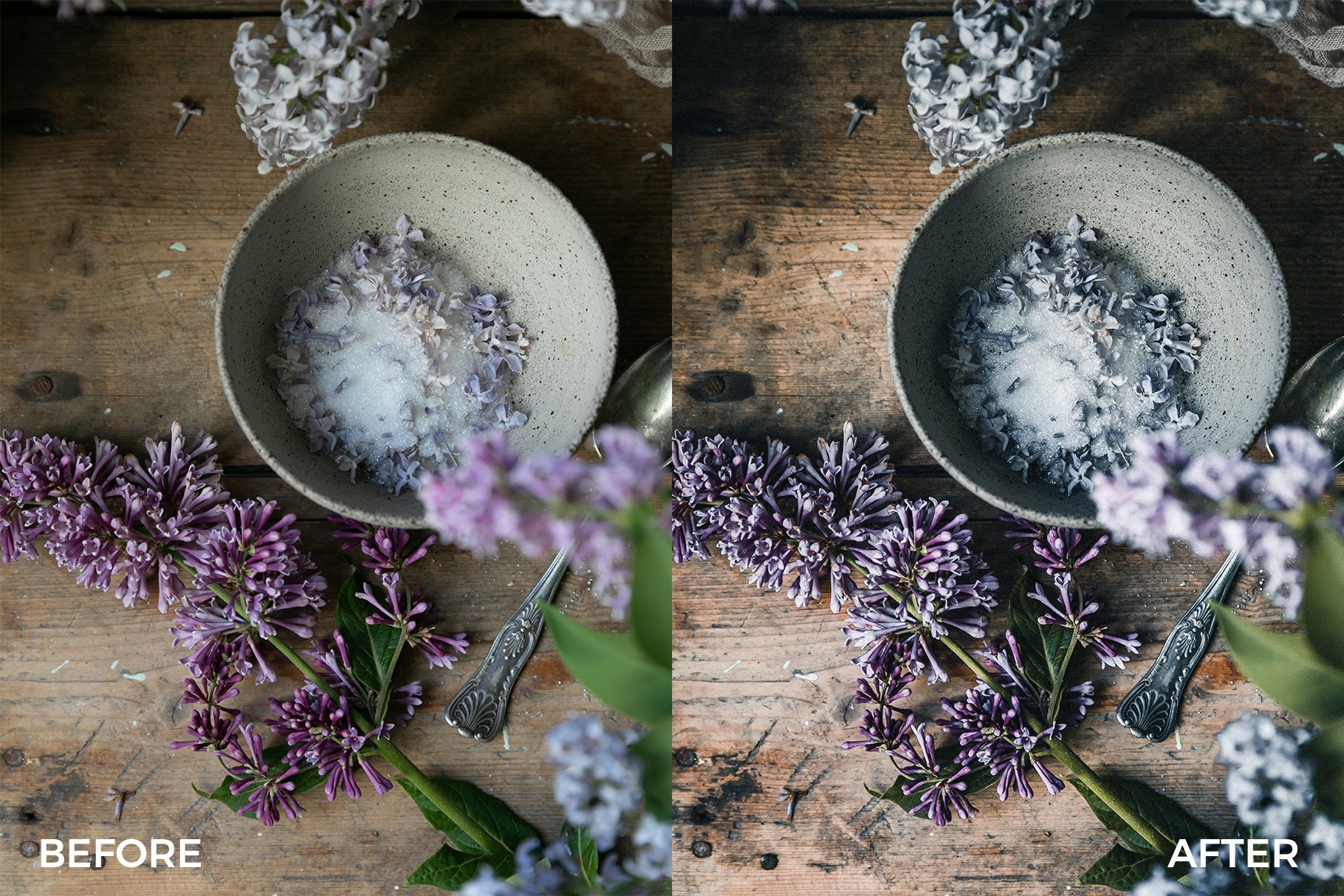 banner preset before after lavender bloom 232