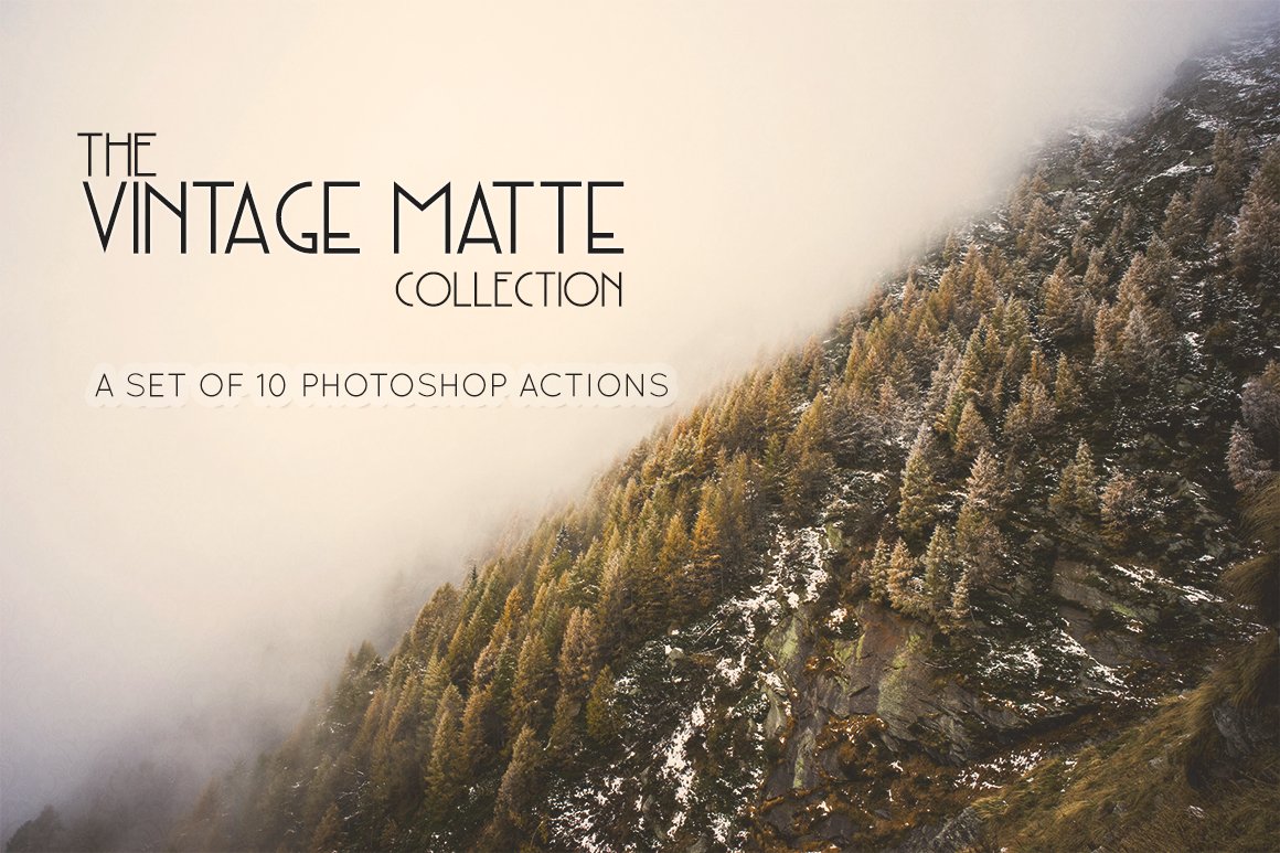 Vintage Matte Photoshop Actionscover image.