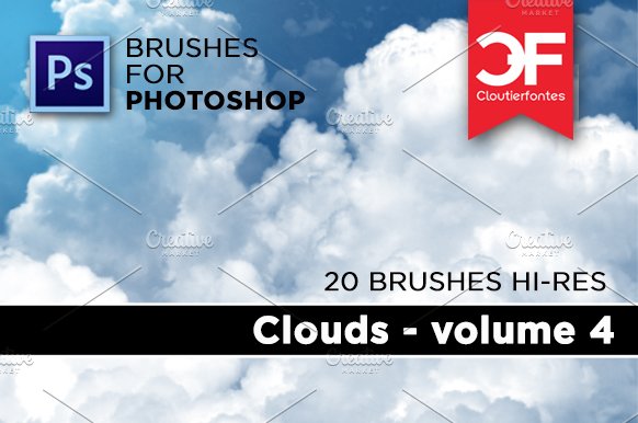 Clouds brushes Volume 4cover image.