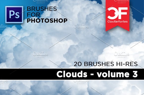 Clouds brushes Volume 3cover image.
