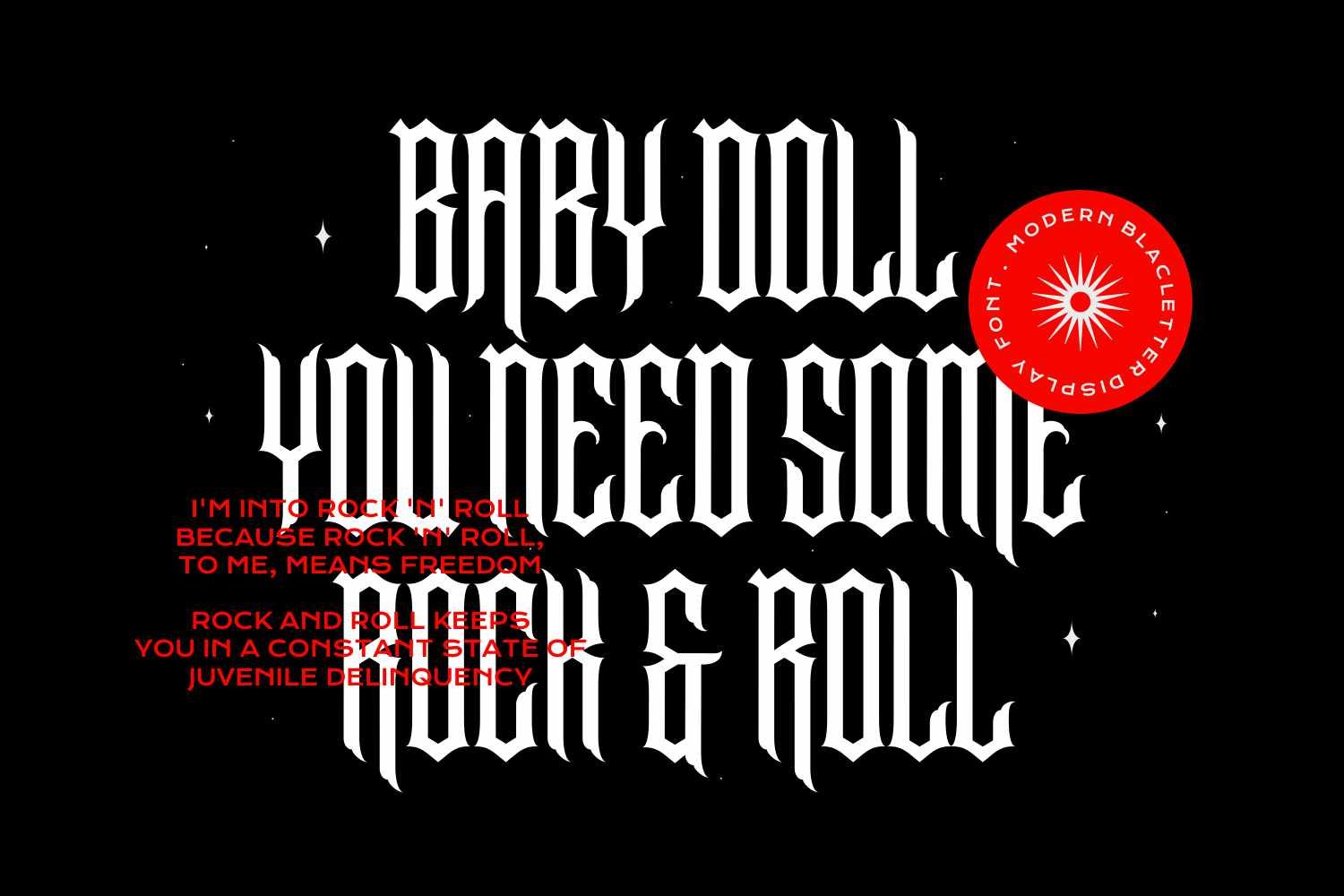 Banxors - Modern Blackletter preview image.