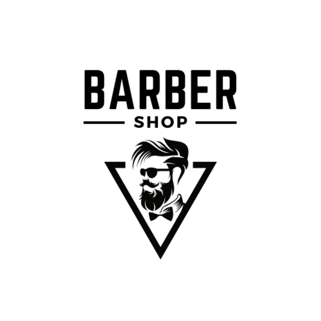 Barbershop Logo Collection Graphic by rukurustudio · Creative Fabrica
