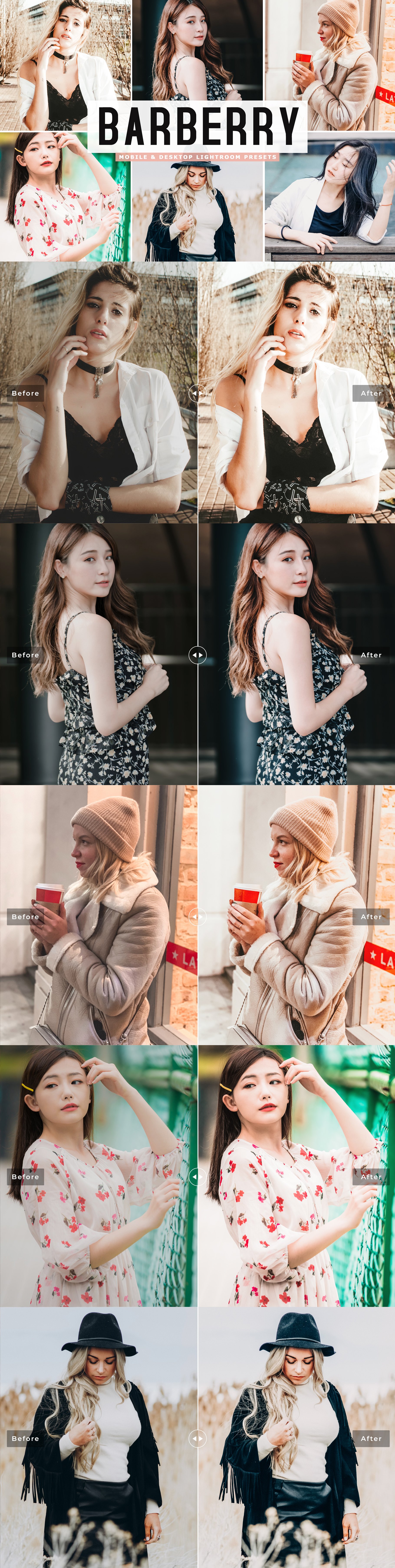 Barberry Lightroom Presets Packcover image.