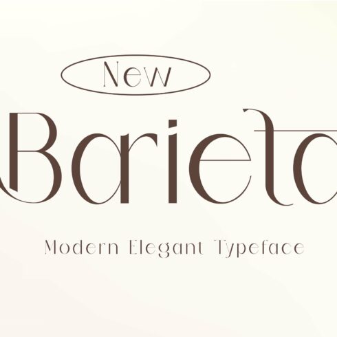 Barieta Elegant Typeface cover image.