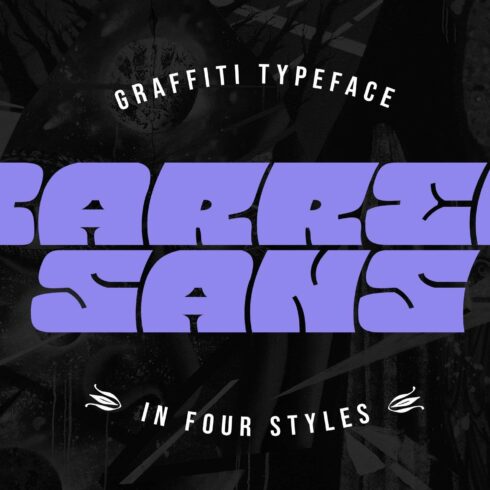 Barred Sans — Extra-Bold Mural Fontscover image.