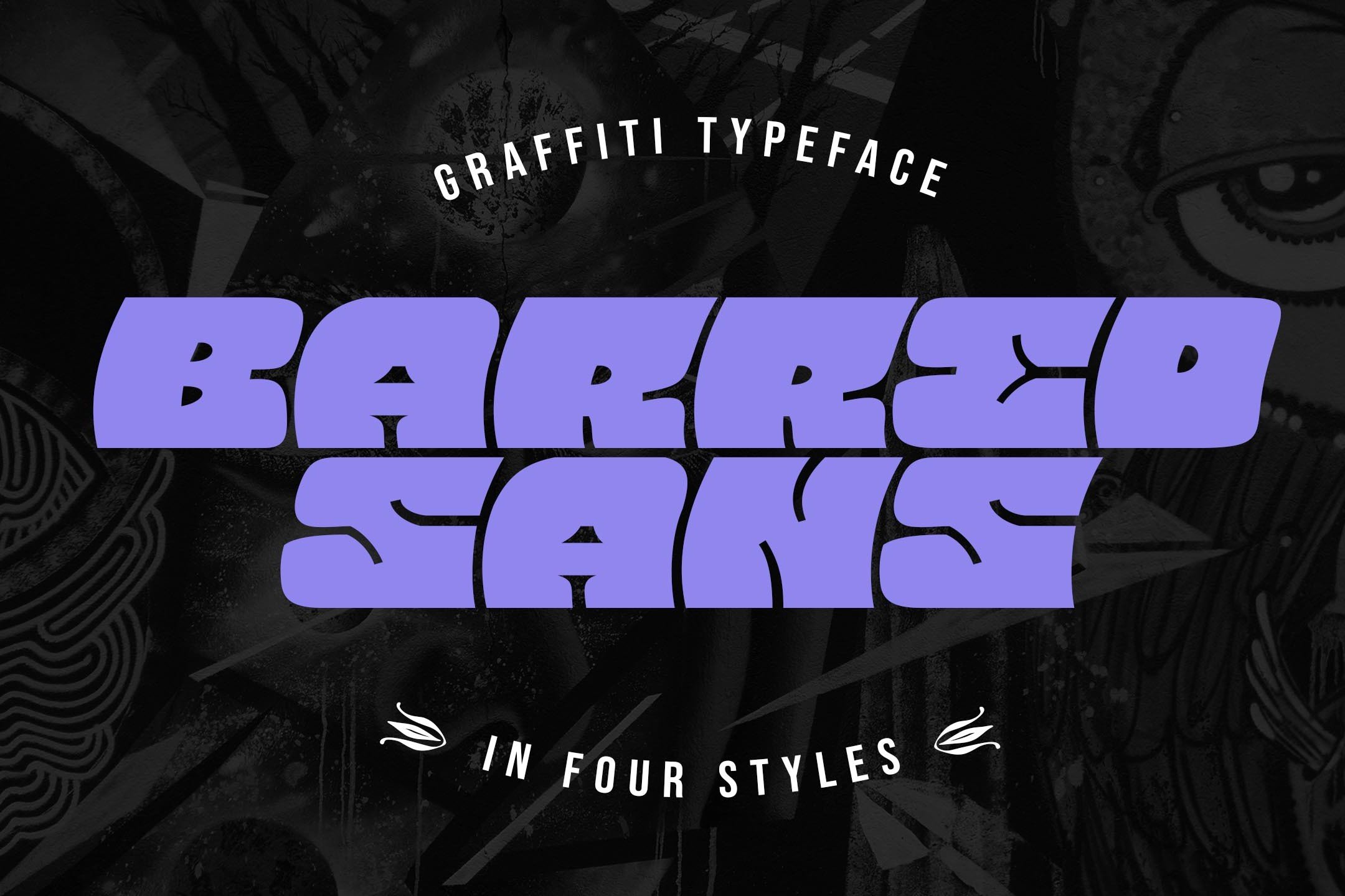 Barred Sans — Extra-Bold Mural Fontscover image.