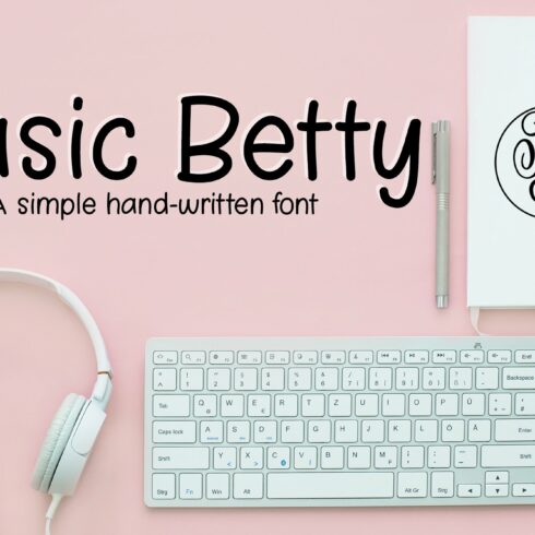 Basic Betty handwriting font cover image.