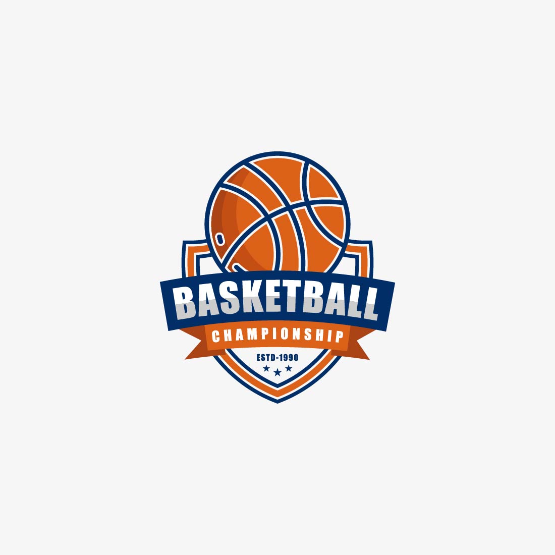 Basketball Monogram SVG cut file, Team Sports Ball Design