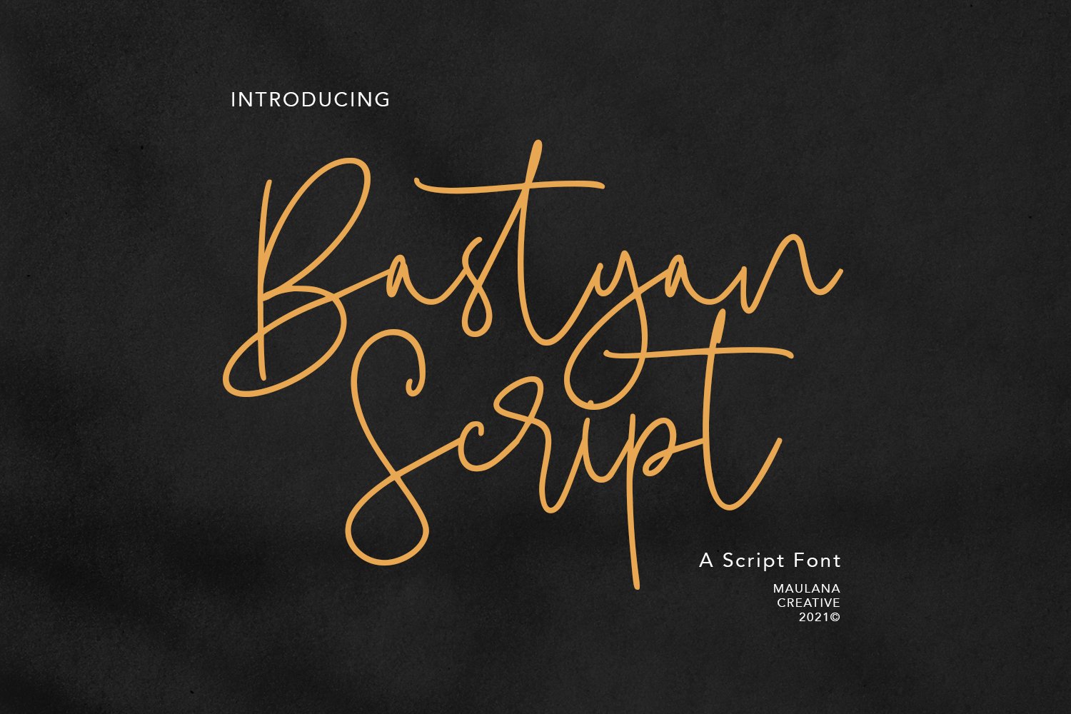 Bastyan Script Font cover image.