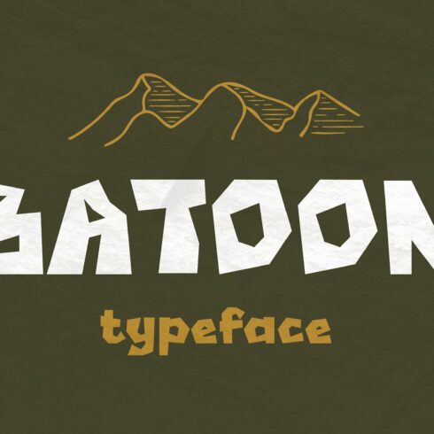 Batoon - Rugged Typeface cover image.
