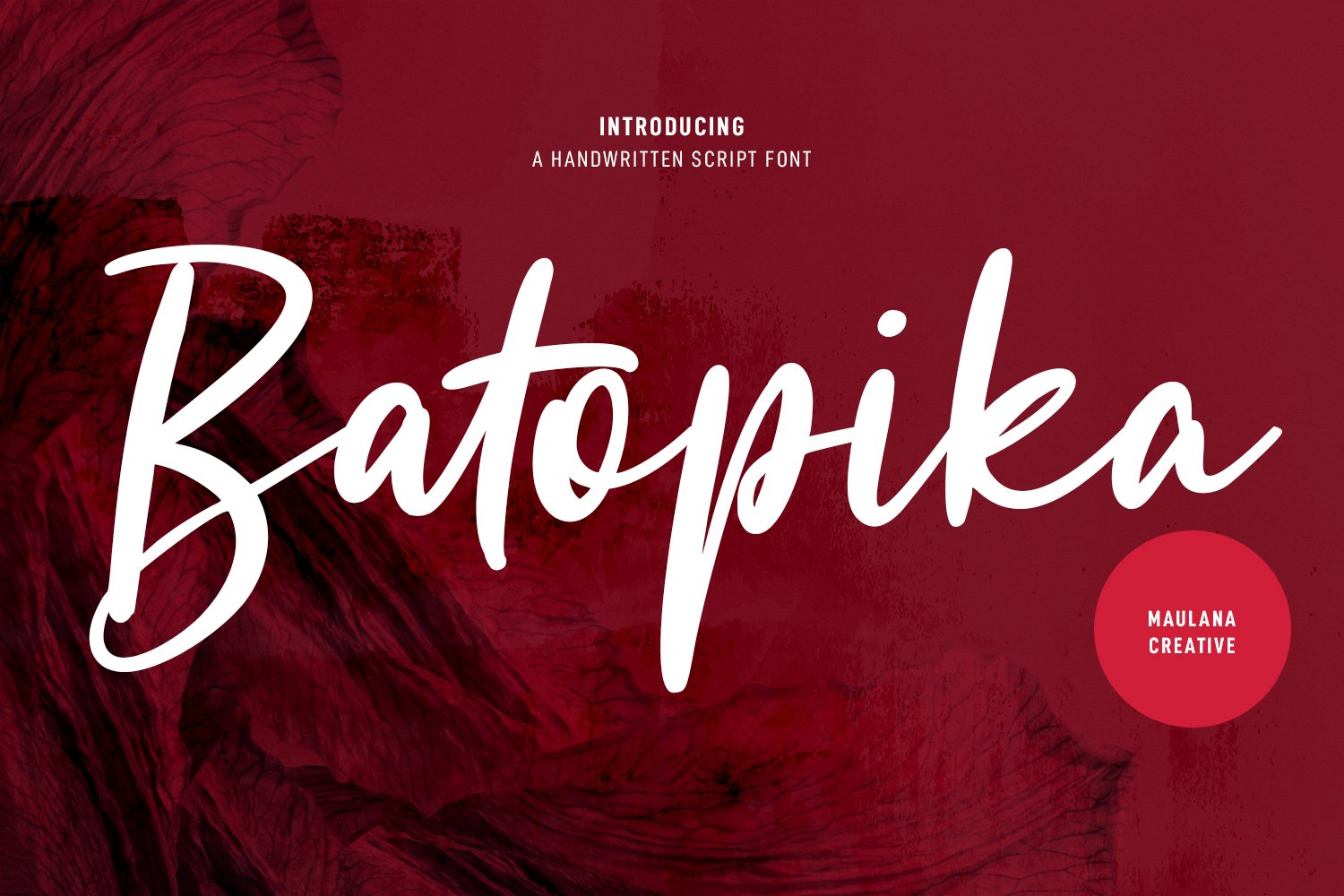 Batopika Handwritten Script Font cover image.