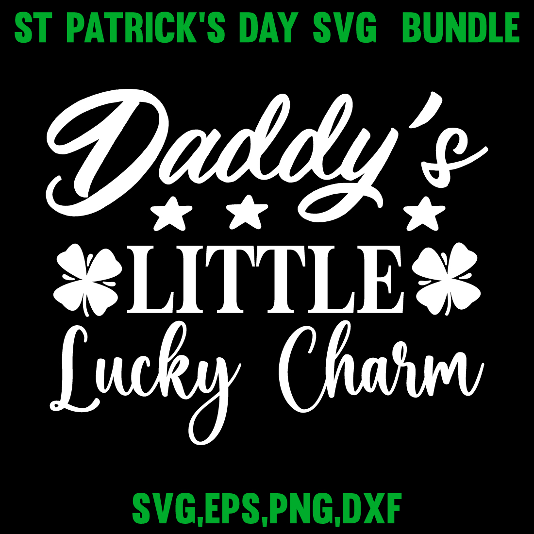 St Patrick\'s day SVG bundle preview image.