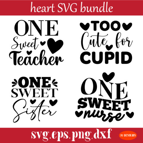 heart SVG bundle cover image.