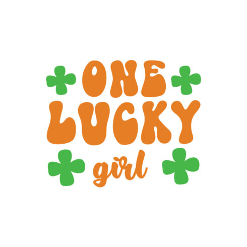 One lucky girl SVG DESIGN cover image.
