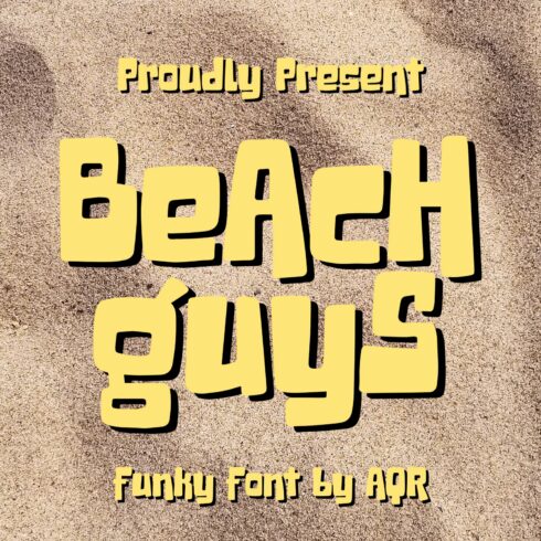 Beach Guys - Funky Font cover image.