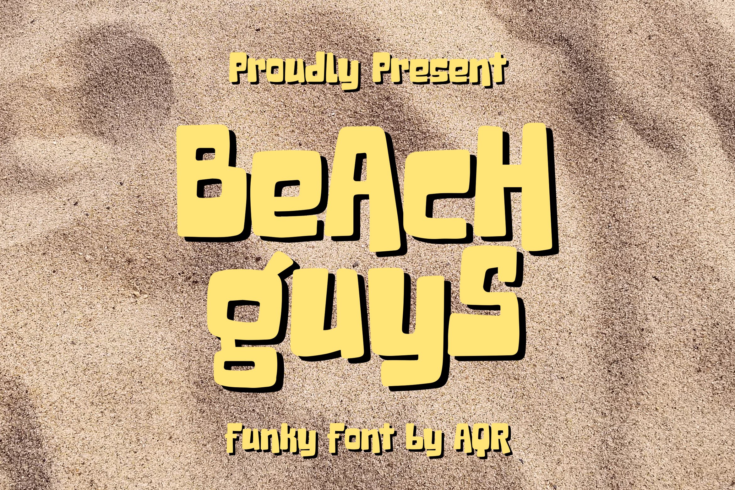 Beach Guys - Funky Font cover image.