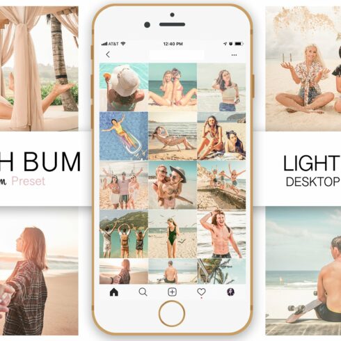 Beach Bum Pro Lightroom Presetcover image.