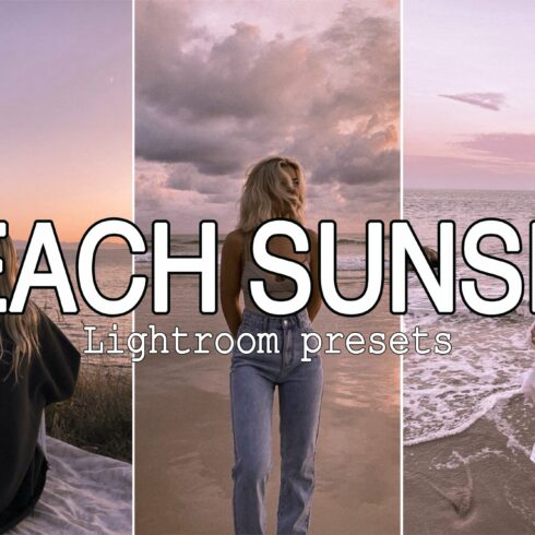 6 Beach Sunset Lightroom Presetscover image.