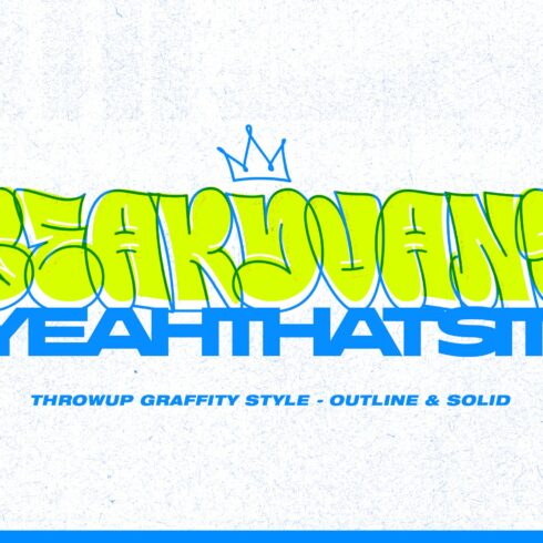 Beardvans - Throw-Up Graffiti Font cover image.
