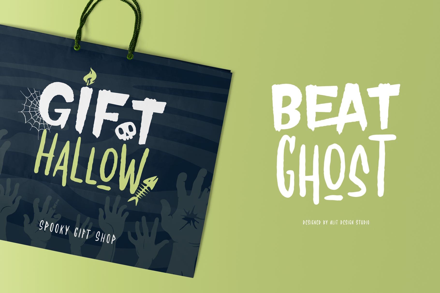 Beat Ghost Typeface preview image.