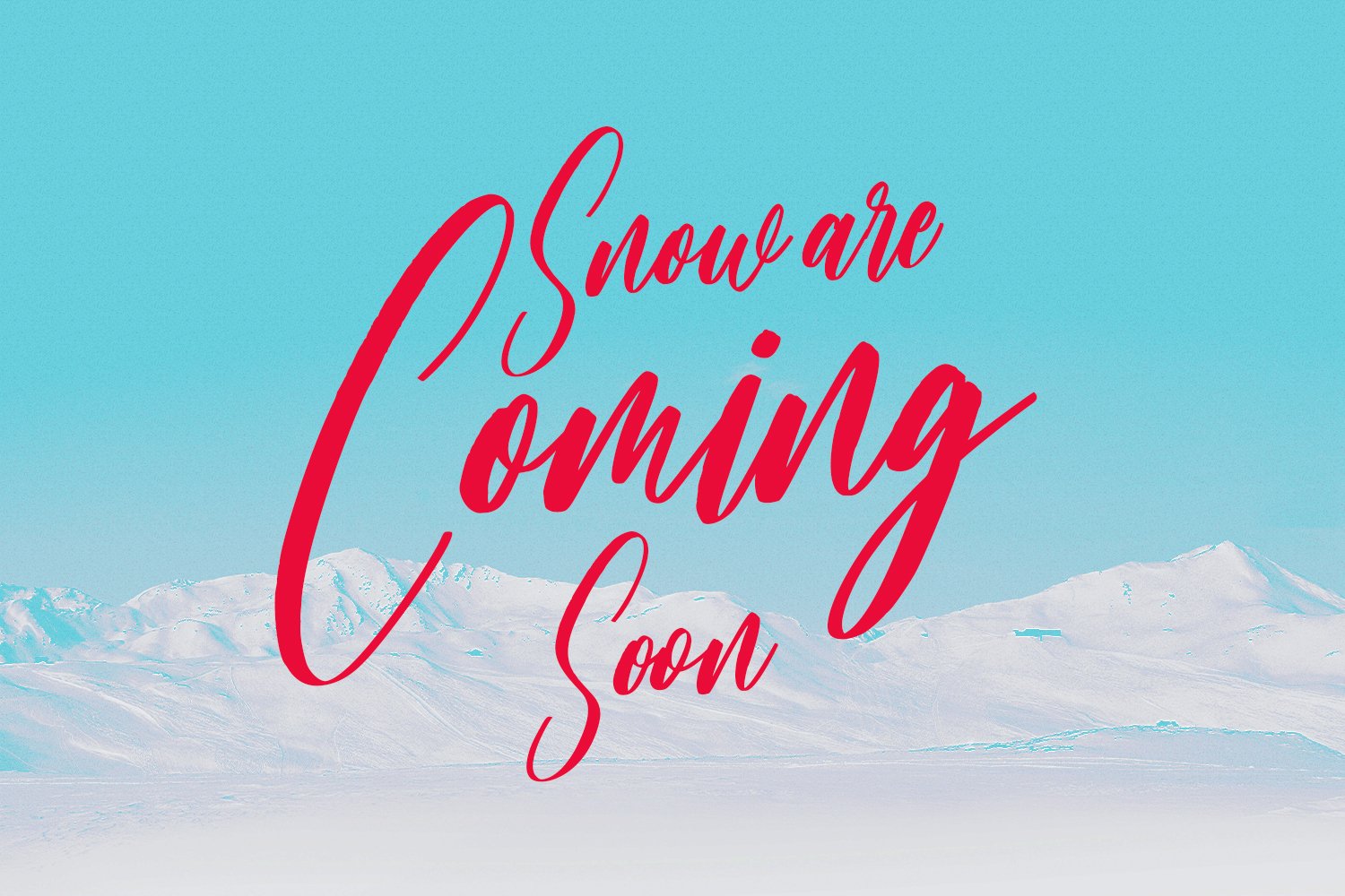 Beauty Snowy Script Font preview image.