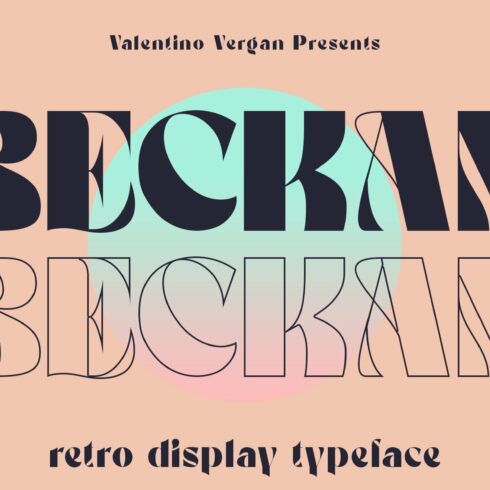 Beckan - Retro Typeface cover image.