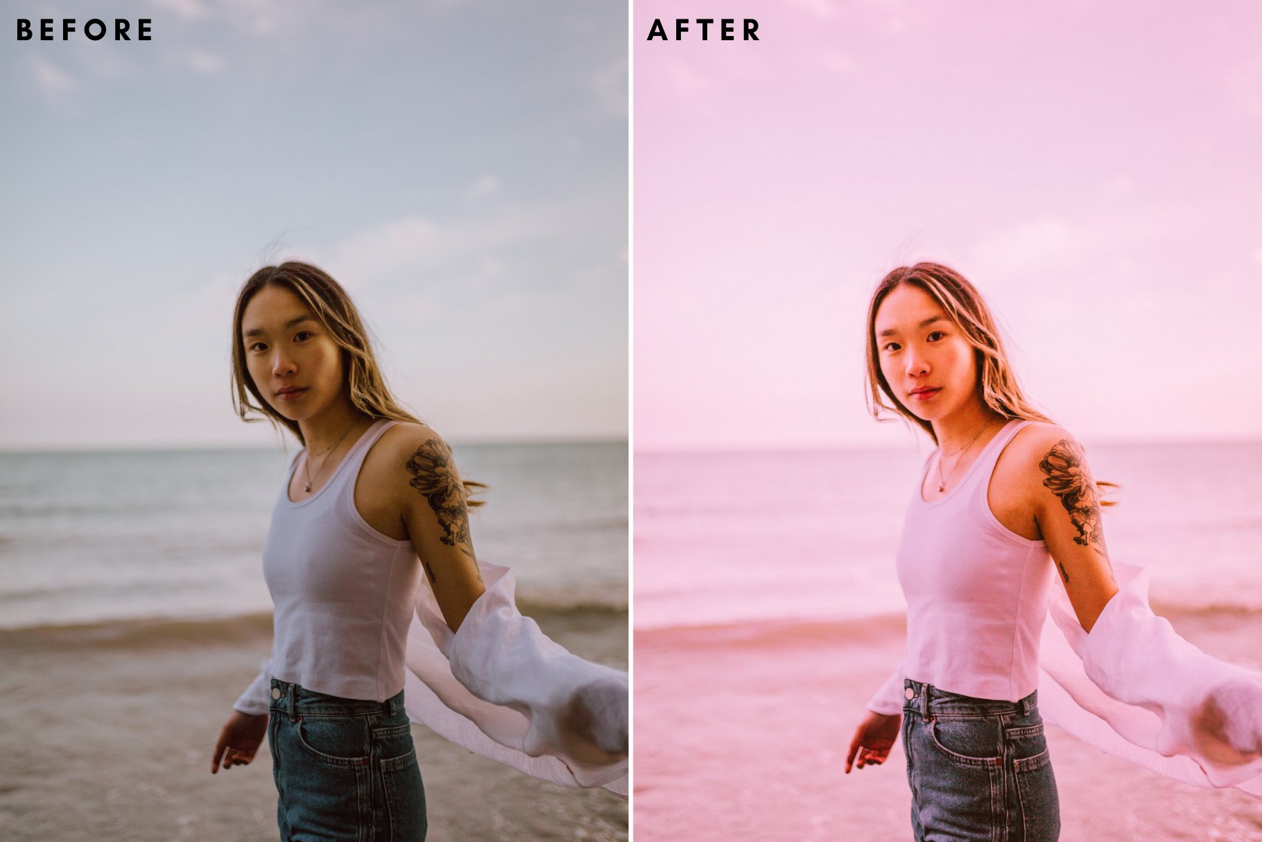 12 Pink Presets For Adobe Lightroompreview image.