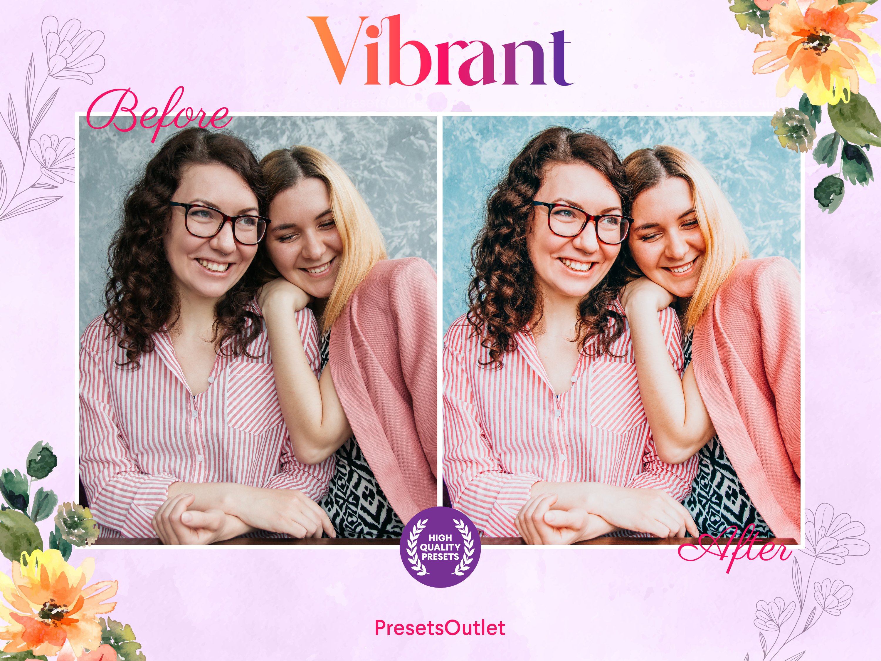 5 Vibrant Lightroom Presetspreview image.