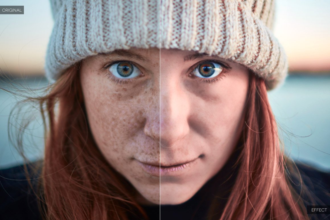 Skin Retouch Photoshop Actions Kitpreview image.