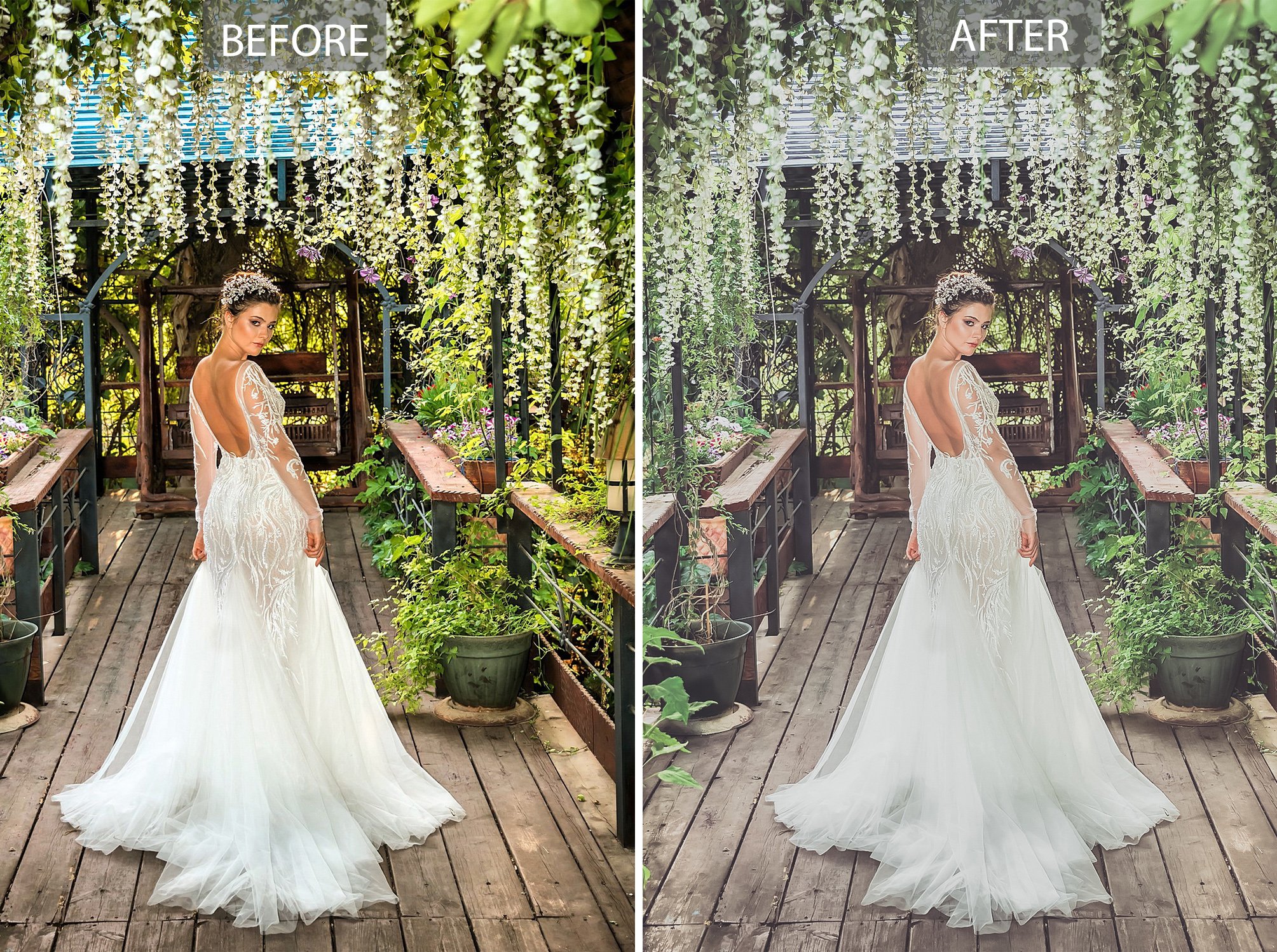10 wedding lightroom presetspreview image.