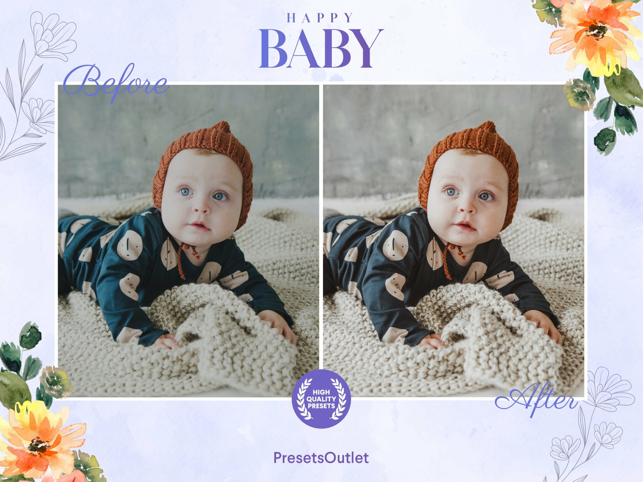 Newborn Baby Lightroom Presets - MasterBundles