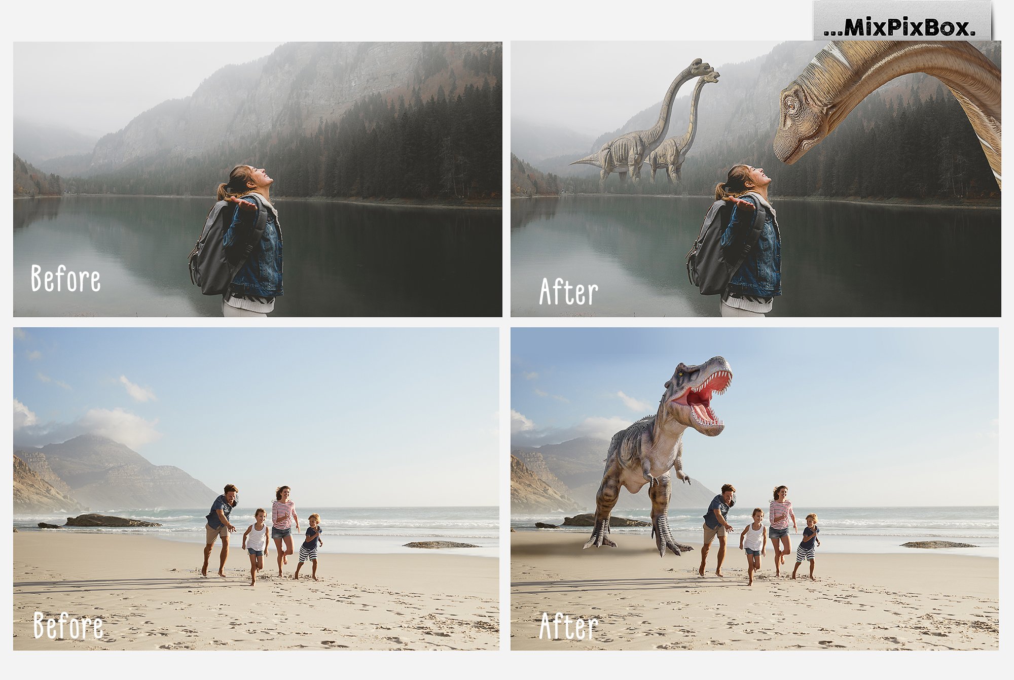Dinosaurs Photo Overlays Packpreview image.