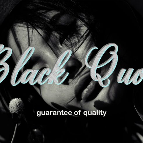 Black Quote Script Font cover image.