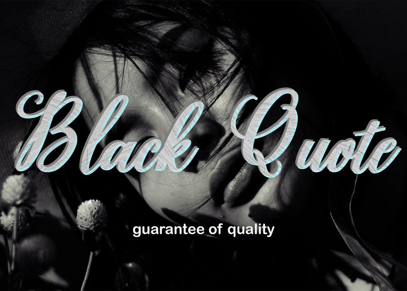 Black Quote Script Font cover image.