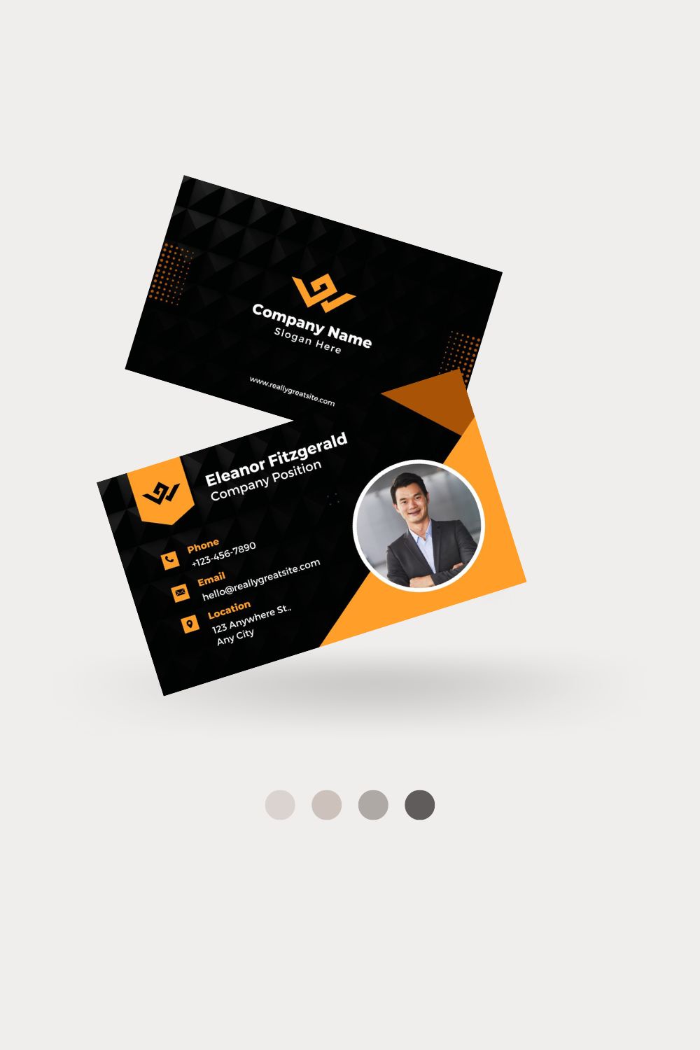 Business Card pinterest preview image.