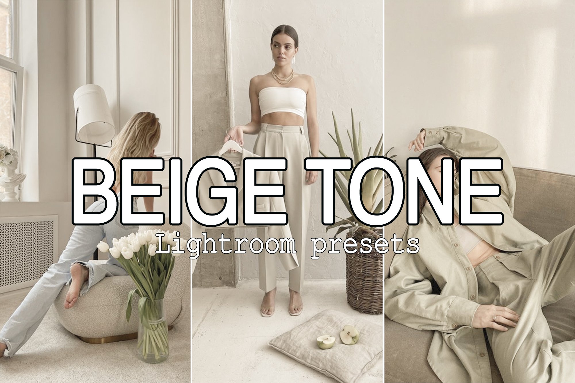 8 Beige Tone Lightroom Presetscover image.