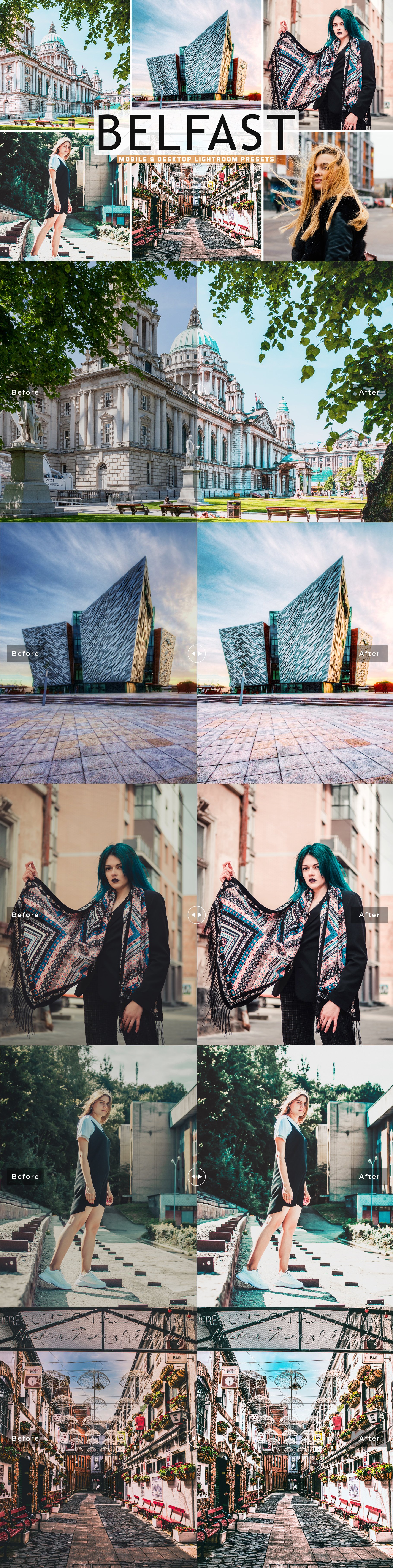 Belfast Pro Lightroom Presetscover image.