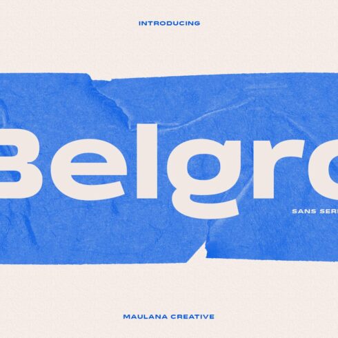 Belgro Display Font cover image.