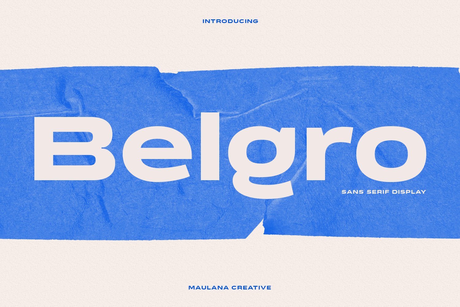 Belgro Display Font cover image.