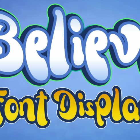 Believe - Display Font cover image.